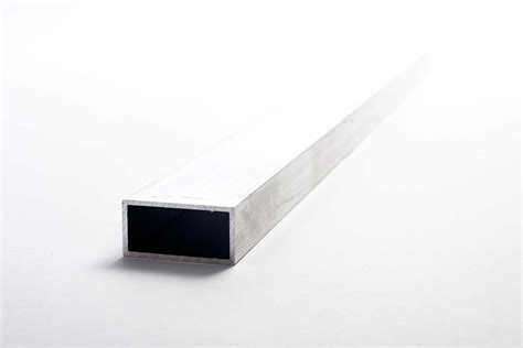 Rectangular Aluminium Metal Tube, 1m L, 50mm W, 20mm H, 2mm Thickness ...