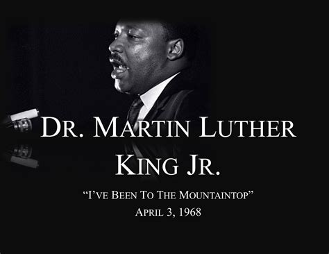 NA Confidential: Dr. Martin Luther King, Jr., the mountaintop speech ...