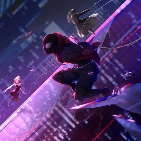 spider-man into the spider-verse wallpaper Spiderman into the spider verse movie 8k, hd movies ...