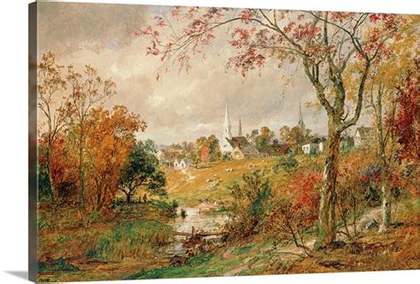 Autumn Landscape, Saugerties, 1886 Wall Art, Canvas Prints, Framed ...