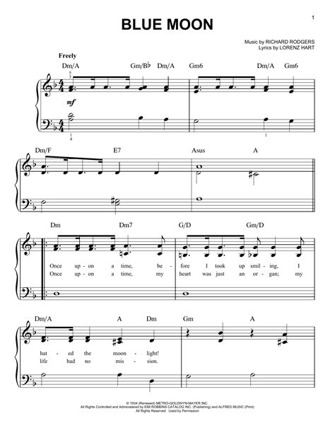 Blue Moon | Sheet Music Direct