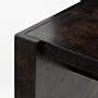 Niche Modern Charcoal Brown Burl Wood Console Table 34" + Reviews | CB2 ...