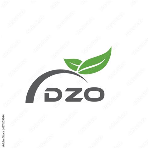 DZO letter nature logo design on white background. DZO creative initials letter leaf logo ...