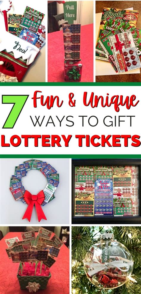 7 Ways to Gift Lottery Tickets | Lottery ticket gift, Diy christmas ...