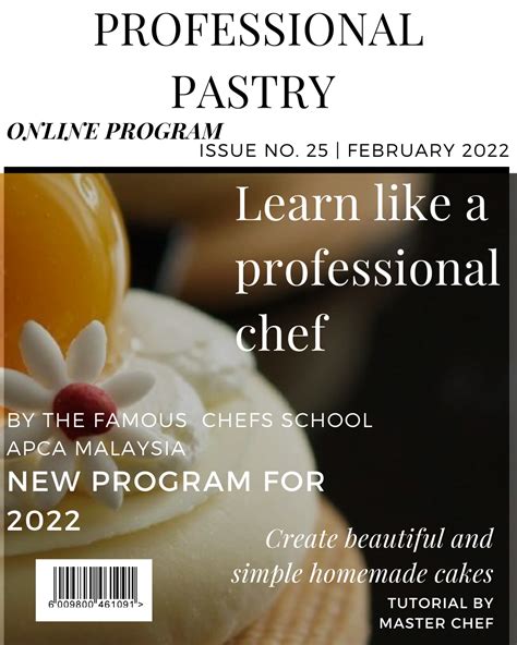 LEARN ONLINE PASTRY AND CULINARY | Baking courses, Culinary arts, Chef school