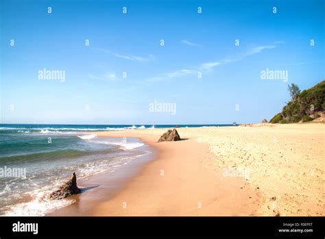 The beach of Ponta Do Ouro Stock Photo - Alamy