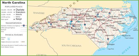 Nc Highway Map With Counties - Middle East Political Map