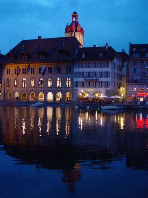 Night view of Lucerne, Switzerland 4 Free Photo Download | FreeImages