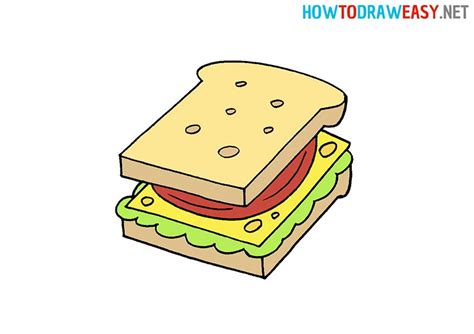 How to Draw a Sandwich #Sandwich #SandwichDrawing #EasyDrawing # ...