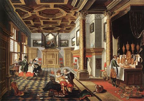 File:BASSEN, Bartholomeus van, Renaissance Interior with Banqueters ...