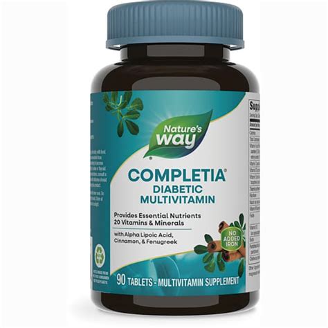 Nature's Way Completia Diabetic Multivitamin Iron Free 90 Tabs ...