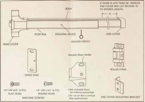 Lockey USA PB1100 Panic Bar Installation Guide