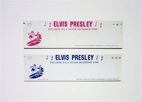 Vintage Unused Elvis Presley Charm Bracelet Display Cards Collectible ...