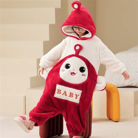 Kids Teletubbies Onesie Pajamas Home Anime Sleepwear