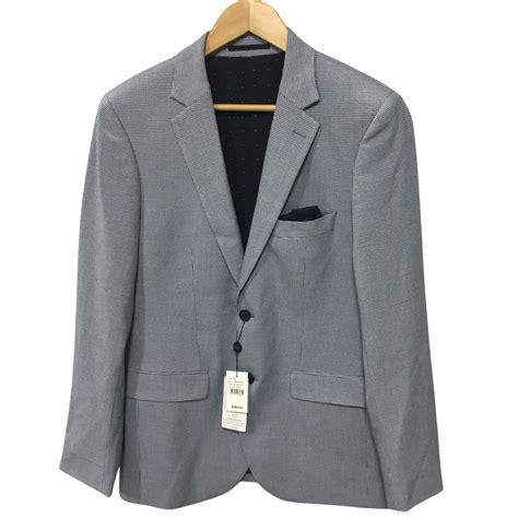 Men’s GAZMAN Blazer Blue houndstooth size 38 BNWT(s)