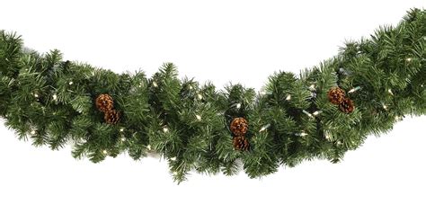 Lighted Christmas Garland - Winchester Fir Prelit Christmas Garland, Multicolor Lights