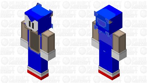 HD 3d sonic Minecraft Skin