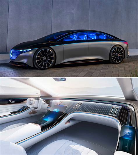 Electric Mercedes-Benz VISION EQS Looks to be Straight from a TRON ...