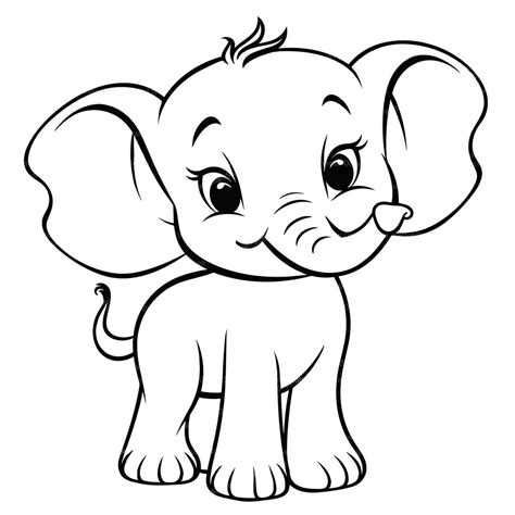 Cute Baby Elephant Svg & PNG Files, Baby Safari Animals Clipart ...