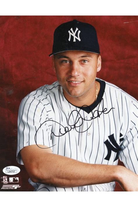 Derek Jeter 8x10 Photo Signed Autographed Auto Authenticated JSA COA Yankees HOF