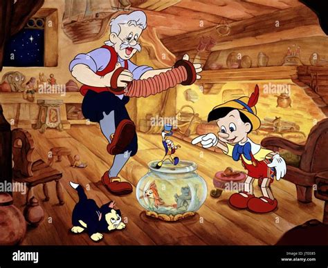 GEPPETTO, JIMINY CRICKET, PINOCCHIO, PINOCCHIO, 1940 Stock Photo - Alamy