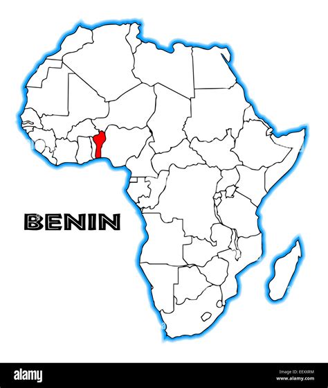 Benin map Cut Out Stock Images & Pictures - Alamy