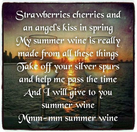 Lana Del Rey - Summer Wine | Summer wines, Favorite lyrics, Lana del rey