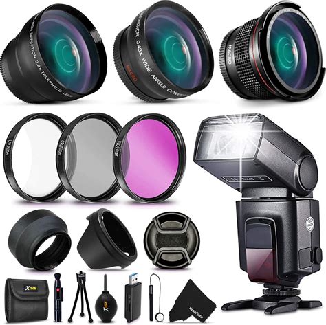 Amazon.com : Professional Accessories Kit for Canon EOS 90D 80D 77D 70D 60D Rebel T8i T7 T7i T6 ...