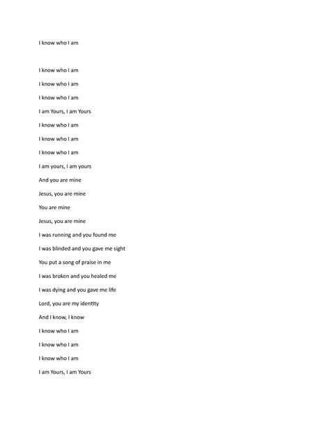 I know who I am-WPS Office - I know who I am I know who I am I know who I am I know who I am I ...