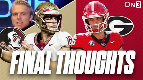 UGA & Alabama Keys In SEC Title Game | Florida State NEW QB READY ...