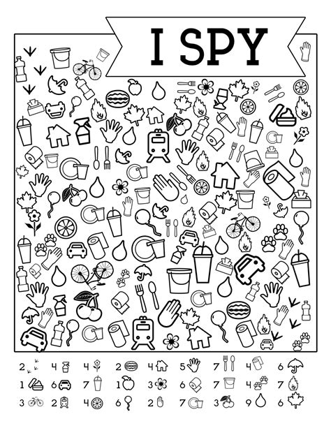 I Spy Printable Sheets