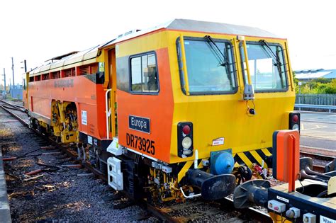 Along These Tracks Railway Blog: Photos of Railway Track Machines 73919 and DR73925 at Ely