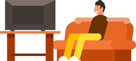 Man watching tv clipart. Free download transparent .PNG | Creazilla - Clip Art Library