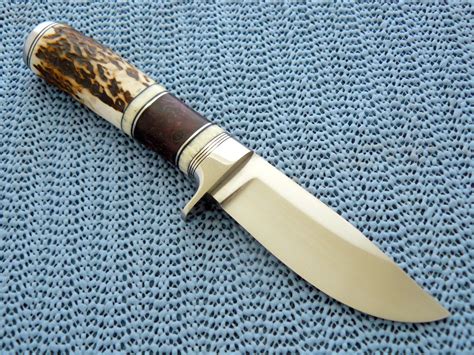 Hand Crafted Stag Hunting Knife by Cote Custom Knives | CustomMade.com