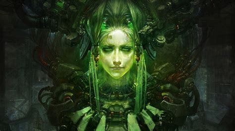 Cyberpunk Green Aesthetic