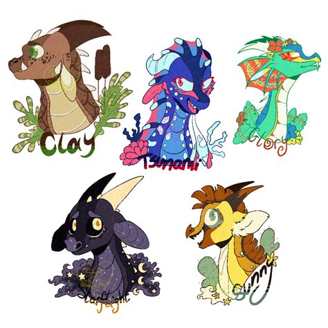 The dragonets of destiny! BushBabyOrigins - Illustrations ART street