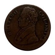 Canadian 1 Penny (2 SOUs) 1825 coins | coinscatalog.NET