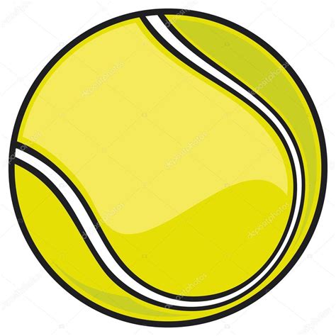 Yellow tennis ball — Stock Vector © Tribaliumivanka #12679027