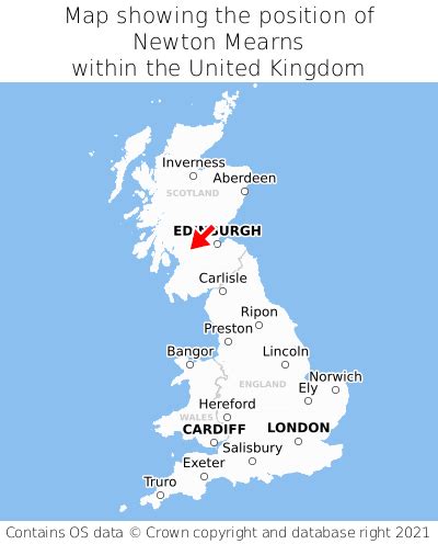 Where is Newton Mearns? Newton Mearns on a map