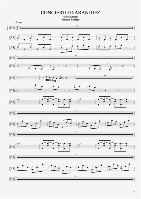 Concierto de Aranjuez 1st Movement Tab by Joaquín Rodrigo (Guitar Pro) - Full Score | mySongBook