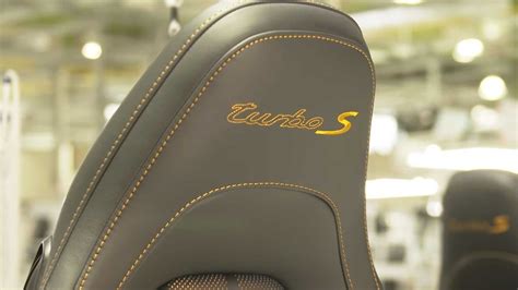 How Porsche 911 Turbo S Exclusive Series's Handmade Seats are Made