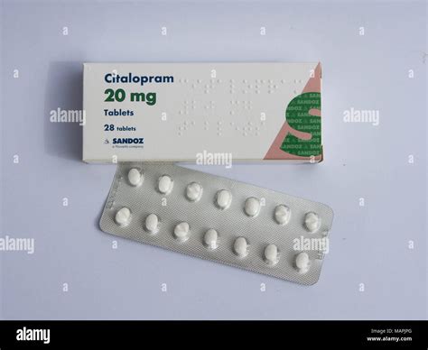 A box of SSRI (selective serotonin reuptake inhibitor) antidressant ...