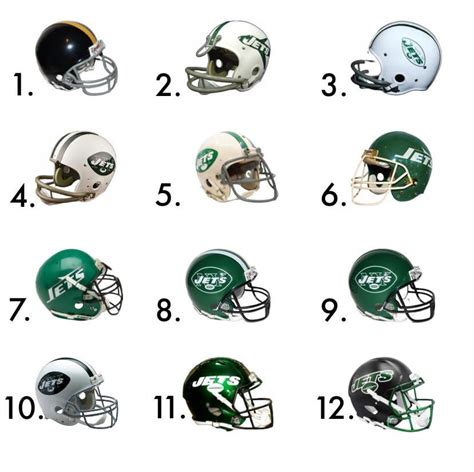 Order the Jets helmet history from best to worst : r/Oldschool_NFL