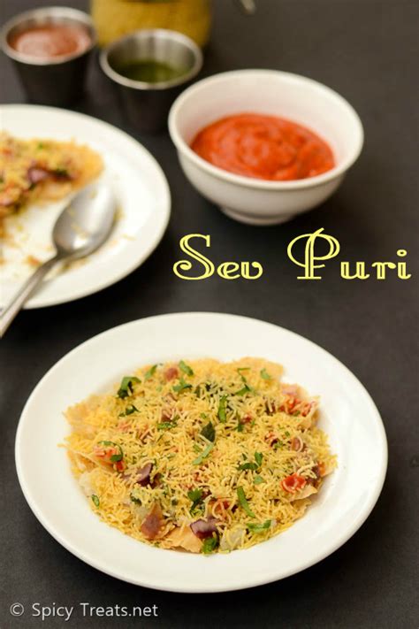 Spicy Treats: Sev Puri Chaat Recipe | Sev Puri With Spicy Garlic ...