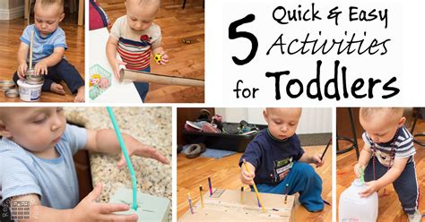 5 Quick and Easy Activities for Toddlers - ResearchParent.com