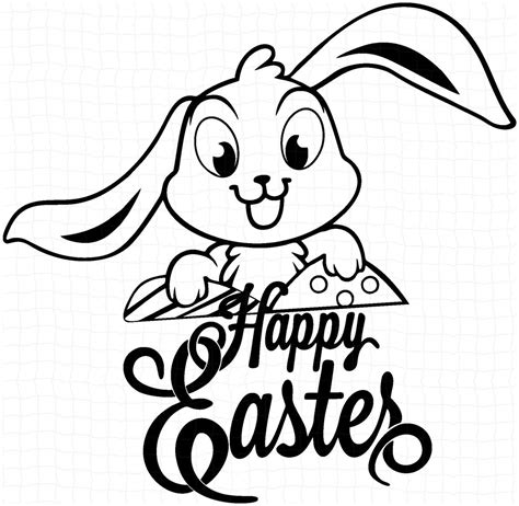 Easter Bunny Outline SVG - 24+ Free Easter SVG PNG EPS DXF - Free Download SVG Cut Files