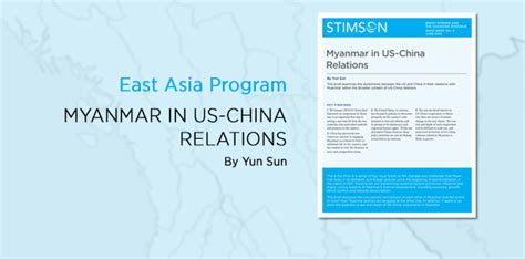 Myanmar in US-China Relations • Stimson Center