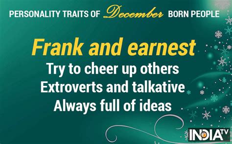 Personality traits of December born: Restless, frank, earnest and more ...