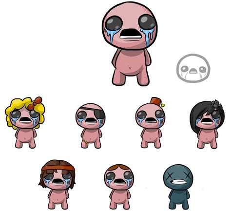 The Binding of Isaac - All Characters by Patriarachnid on DeviantArt