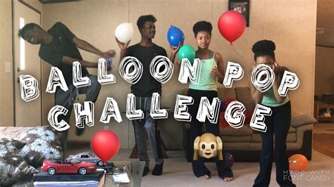 BALLOON POP CHALLENGE - YouTube